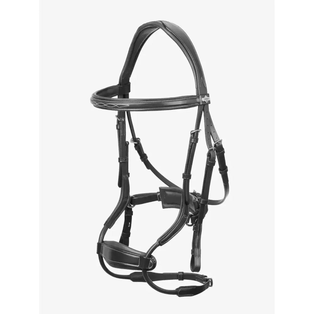 Lemieux Kudos Clear Arc Bridle Black/Silver-Bridles-Lemieux-Pony-Black/Silver-Horsey Shopping
