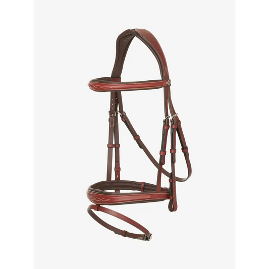 Lemieux Kudos Competition Flash Bridle Chestnut-Flash Bridles-Lemieux-Chestnut-Pony-Horsey Shopping