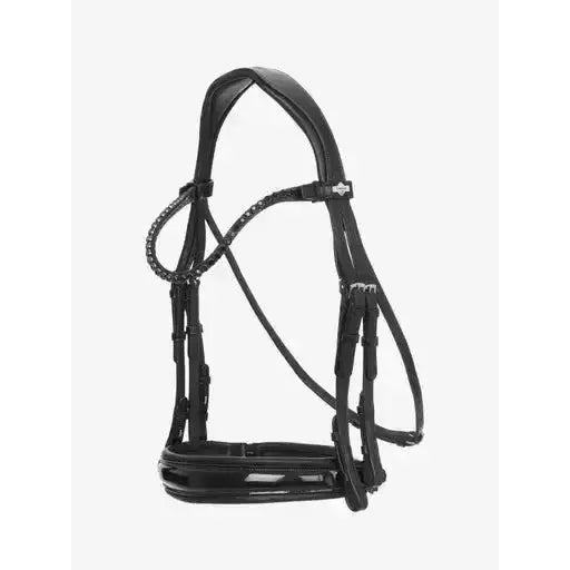 Lemieux Kudos Double Bridle Black-Cavesson Bridle-Lemieux-Pony-Black/Black-Horsey Shopping