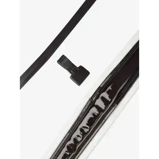 Lemieux Kudos Patent Dressage Bridle Brown/White-Bridles-Lemieux-Pony-Brown/White-Horsey Shopping