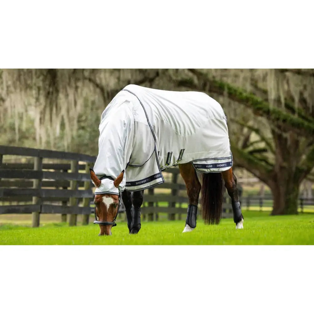 Lemieux Kudos Shower Pro Waterproof Fly Rug Grey-Waterproof Fly Rugs-Lemieux-5'6"-Grey-Horsey Shopping