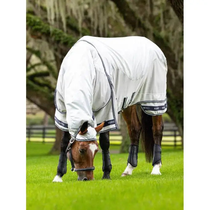 Lemieux Kudos Shower Pro Waterproof Fly Rug Grey-Waterproof Fly Rugs-Lemieux-5'6"-Grey-Horsey Shopping