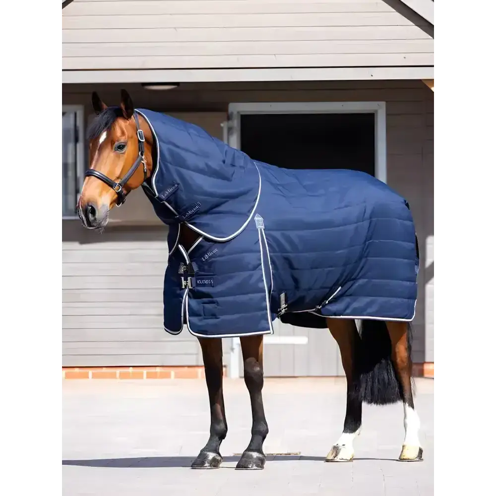 Lemieux Kudos Stable Neck Cover 100g Navy Small Navy Stable Rugs