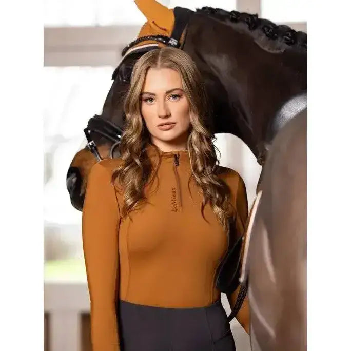 Lemieux Ladies Base Layer Ginger-Base Layers-Lemieux-UK 4-Ginger-Horsey Shopping