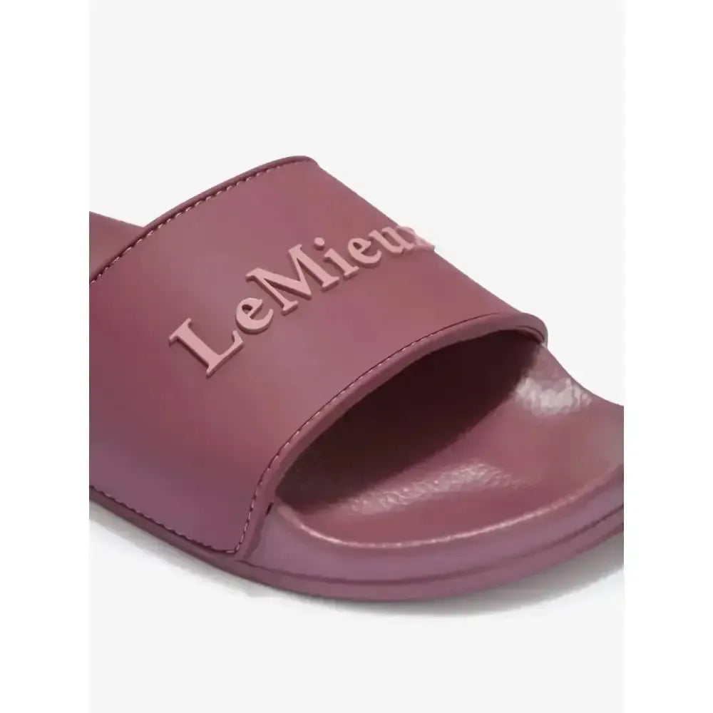 Lemieux Ladies Sliders Rosewood-Footwear-Lemieux-Rosewood-UK4-Horsey Shopping