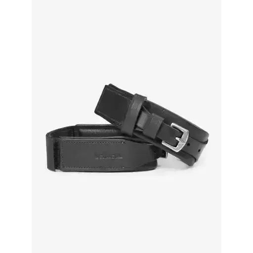 Lemieux Leather Garter Straps Black-Footwear Accessories-Lemieux-Black-X-Small/Small-Horsey Shopping