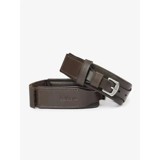 Lemieux Leather Garter Straps Brown-Footwear Accessories-Lemieux-Brown-X-Small/Small-Horsey Shopping