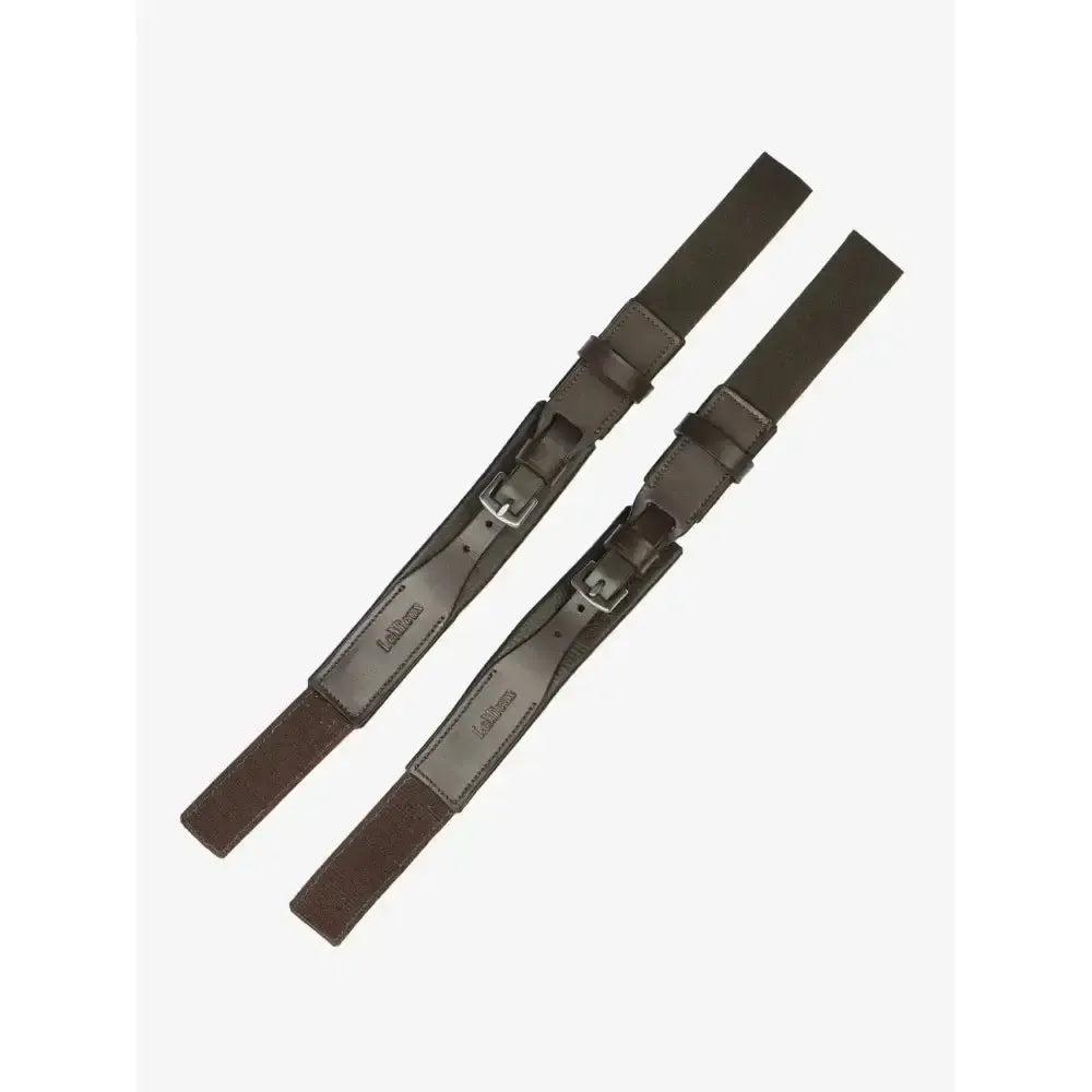 Lemieux Leather Garter Straps Brown-Footwear Accessories-Lemieux-Brown-X-Small/Small-Horsey Shopping