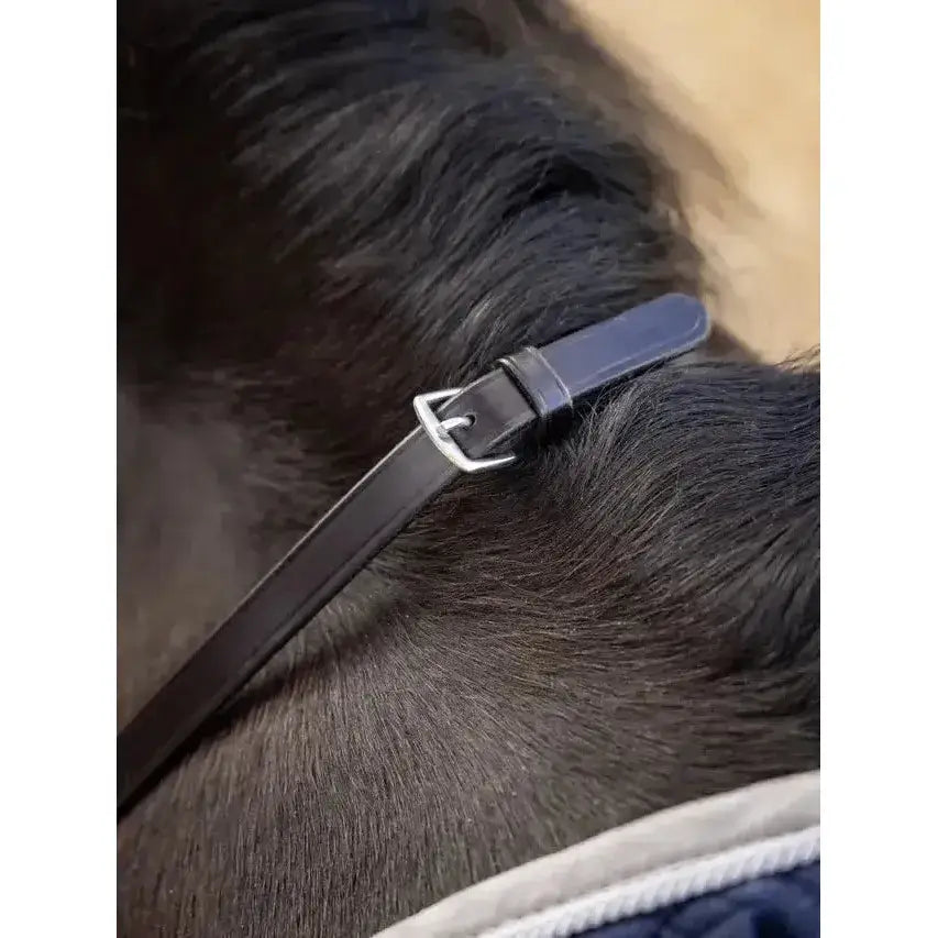 Lemieux Leather Laced Reins Brown/ Silver-Laced Reins-Lemieux-Pony-Brown/Silver-Horsey Shopping