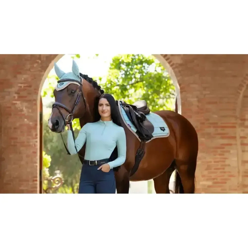 Lemieux Loire Classic Close Contact Square Aqua-Saddle Pads-Lemieux-Aqua-Large-Horsey Shopping