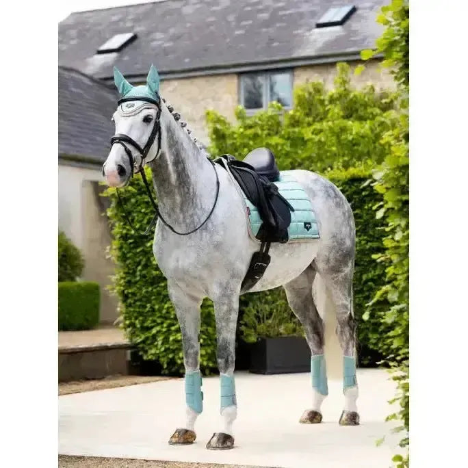 Lemieux Loire Classic Dressage Square Aqua-Dressage Saddle Pads-Lemieux-Aqua-Small/Medium-Horsey Shopping