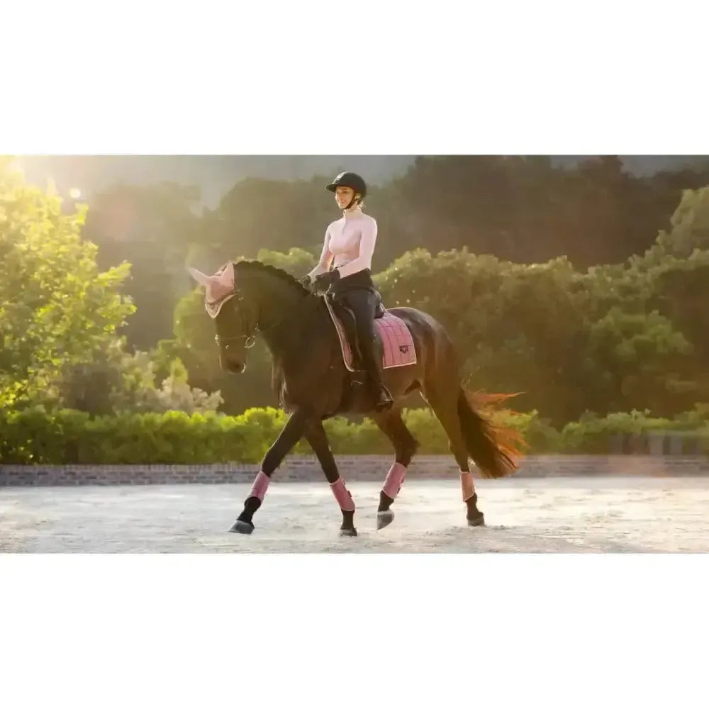 Lemieux Loire Classic Dressage Square Peony-Dressage Saddle Pads-Lemieux-Peony-Small/Medium-Horsey Shopping