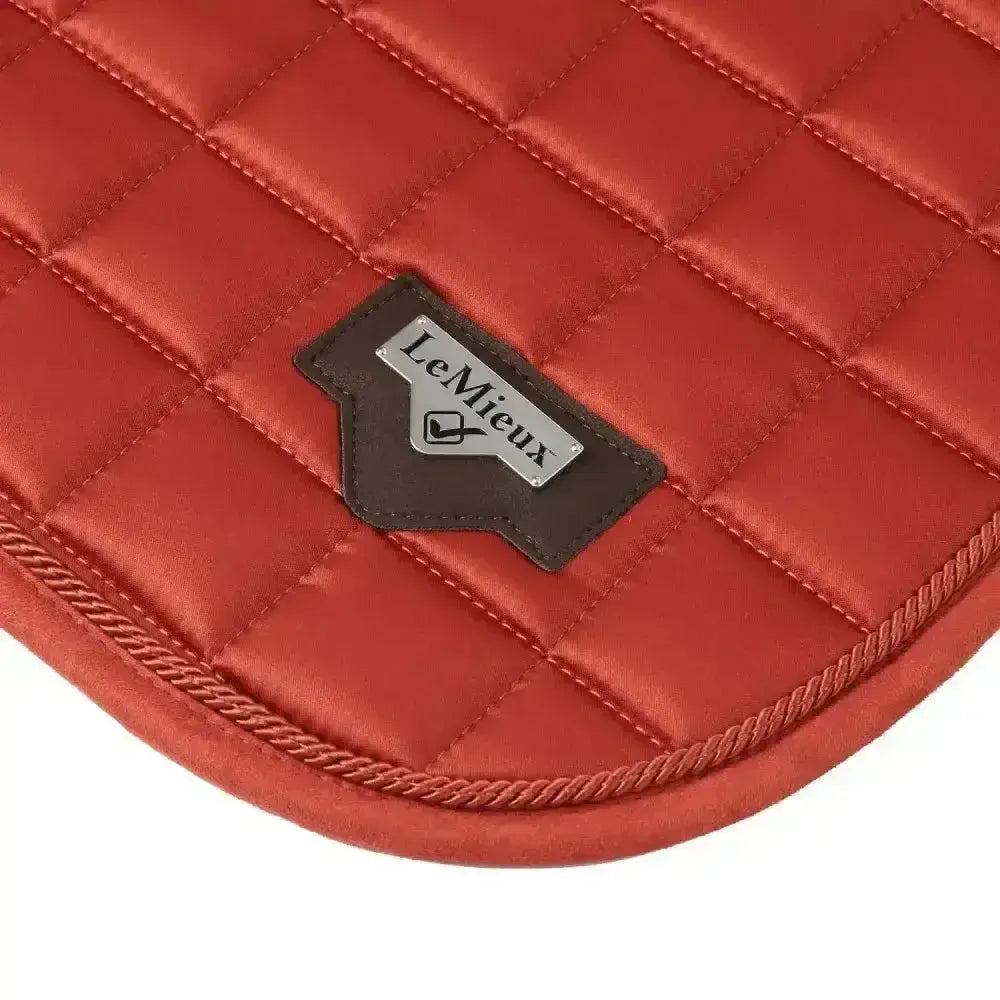 Lemieux Loire Classic Satin Dressage Square Sienna-Dressage Saddle Pads-Lemieux-S/M-Horsey Shopping