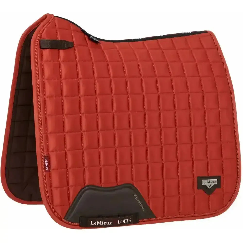 Lemieux Loire Classic Satin Dressage Square Sienna-Dressage Saddle Pads-Lemieux-S/M-Horsey Shopping