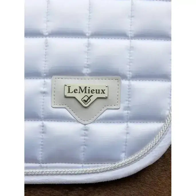 Lemieux Loire Close Contact Square White-Saddle Pads-Lemieux-Large-White-Horsey Shopping