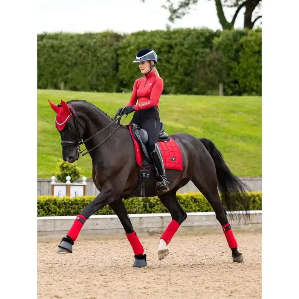 Lemieux Loire Dressage Square Chilli-Dressage Saddle Pads-Lemieux-Small/Medium-Chilli-Horsey Shopping