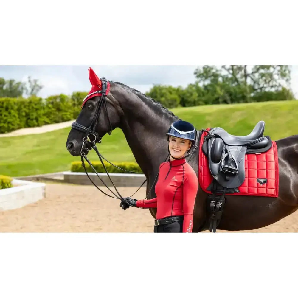 Lemieux Loire Dressage Square Chilli-Dressage Saddle Pads-Lemieux-Small/Medium-Chilli-Horsey Shopping