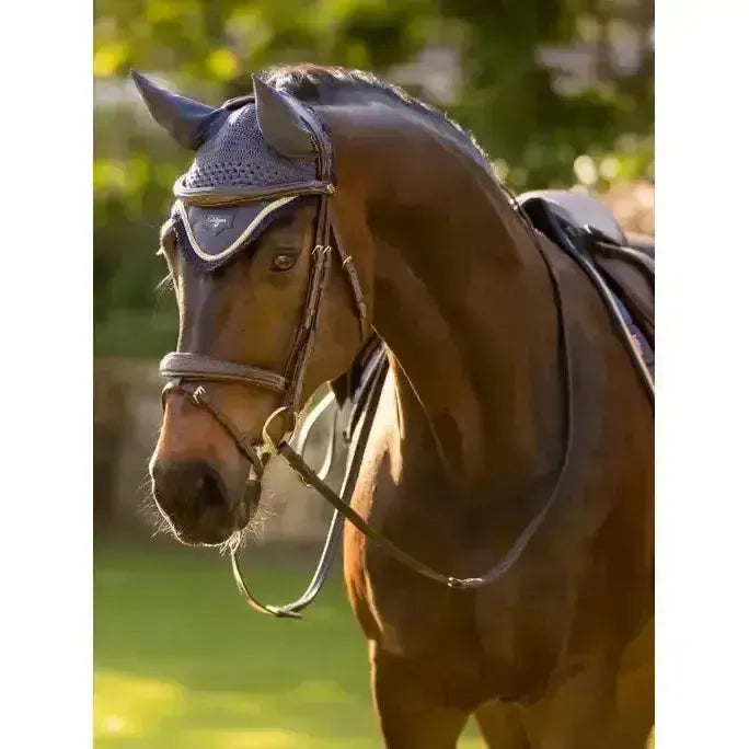 Lemieux Loire Fly Hood Dusk Blue-Horse Ear Bonnets-Lemieux-Dusk Blue-Small-Horsey Shopping