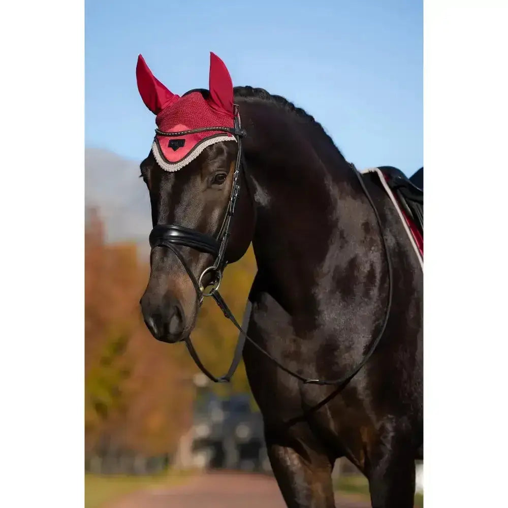 Lemieux Loire Fly Hood Ember-Horse Ear Bonnets-Lemieux-Medium-Ember-Horsey Shopping