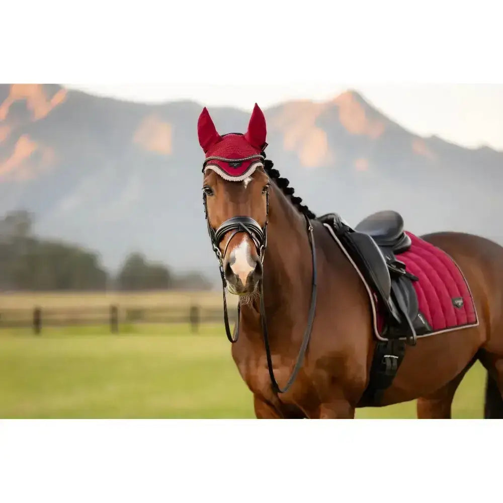 Lemieux Loire Fly Hood Ember-Horse Ear Bonnets-Lemieux-Medium-Ember-Horsey Shopping