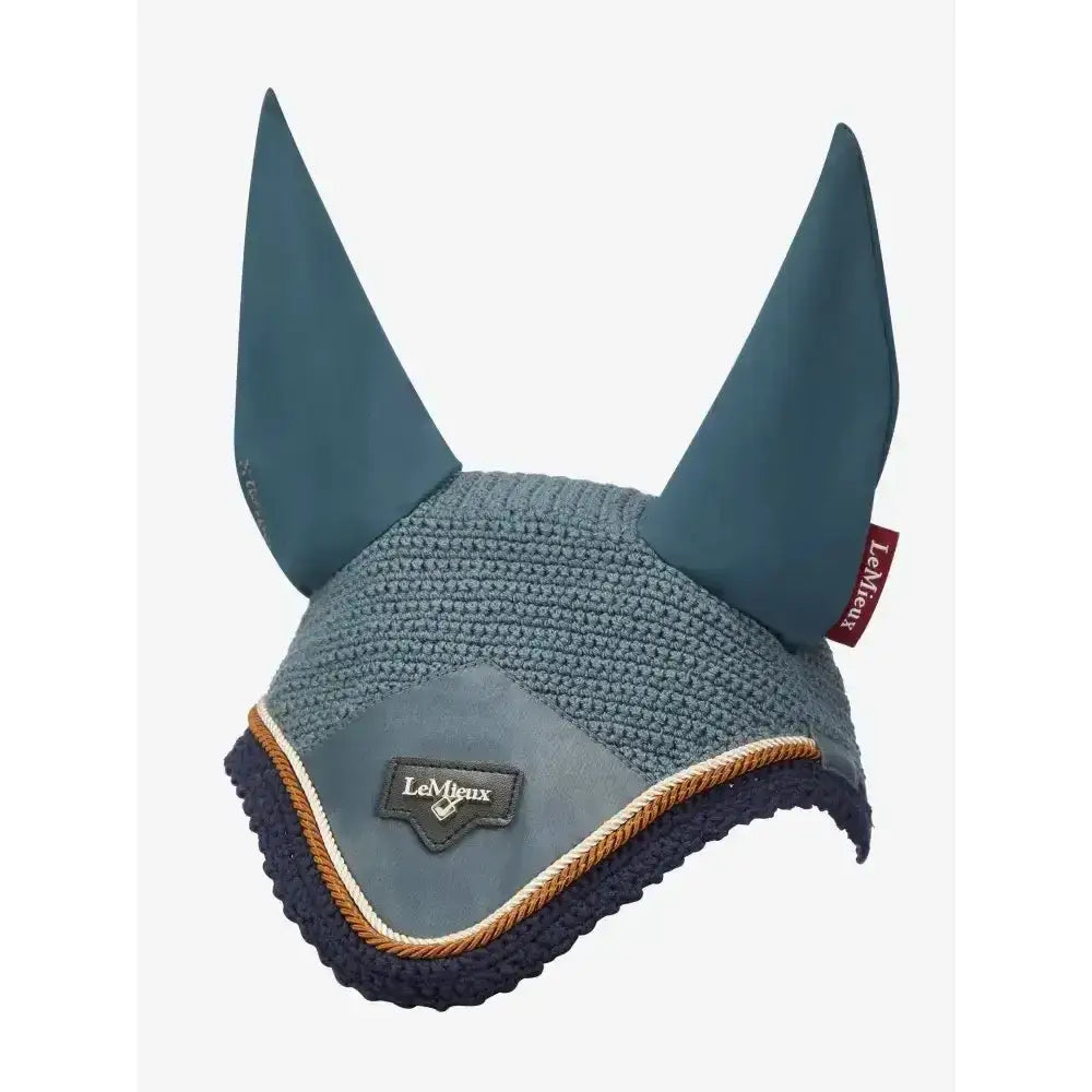 Lemieux Loire Fly Hood Petrol-Horse Ear Bonnets-Lemieux-X-Large-Petrol-Horsey Shopping