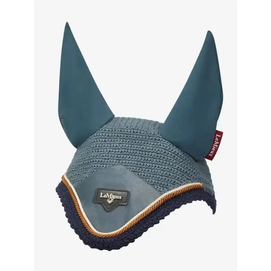 Lemieux Loire Fly Hood Petrol-Horse Ear Bonnets-Lemieux-X-Large-Petrol-Horsey Shopping