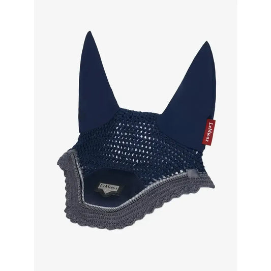 Lemieux Loire Fly Hood Twilight Navy-Horse Ear Bonnets-Lemieux-Twilight Navy-Medium-Horsey Shopping