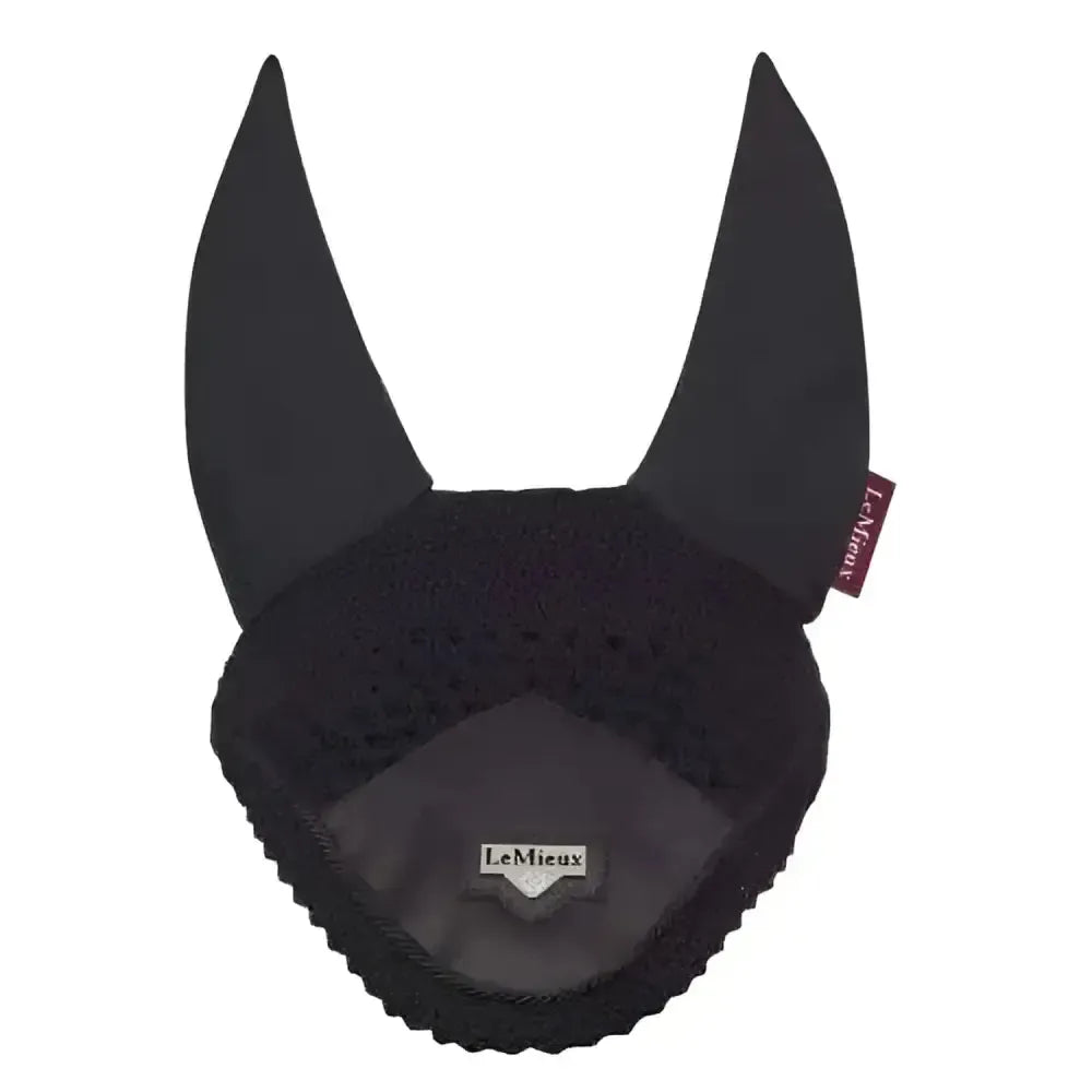 Lemieux Loire Fly Hoods Black-Horse Ear Bonnets-Lemieux-Medium-Horsey Shopping