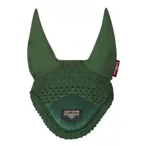 Lemieux Loire Fly Hoods Hunter Green-Horse Ear Bonnets-Lemieux-X Large-Horsey Shopping