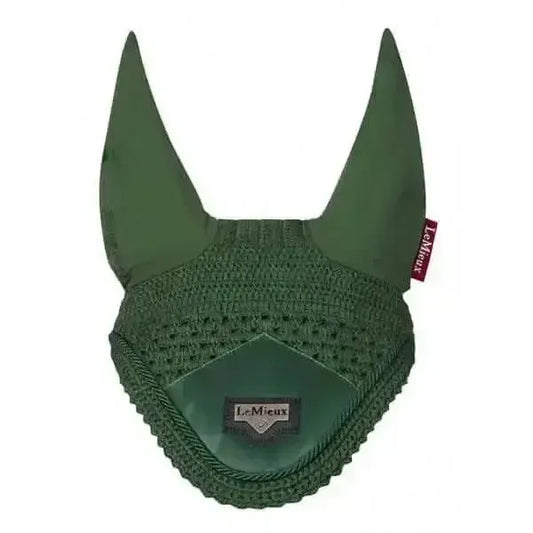 Lemieux Loire Fly Hoods Hunter Green-Horse Ear Bonnets-Lemieux-X Large-Horsey Shopping