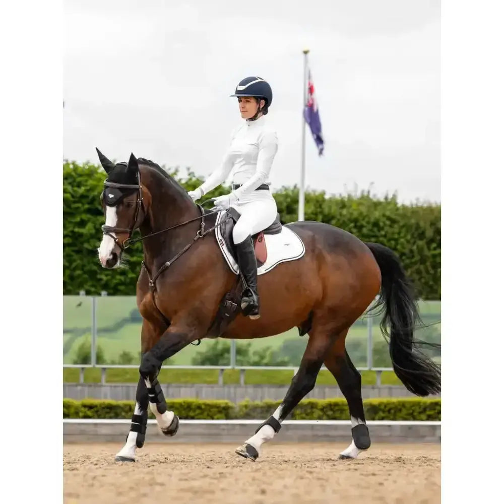 Lemieux Loire GP Square White-Saddle Pads-Lemieux-Small/Medium-White-Horsey Shopping