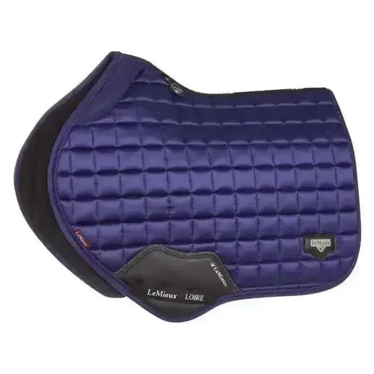 Lemieux Loire Memory Close Contact Square Ink Blue-Saddle Pads-Lemieux-Ink-Large-Horsey Shopping
