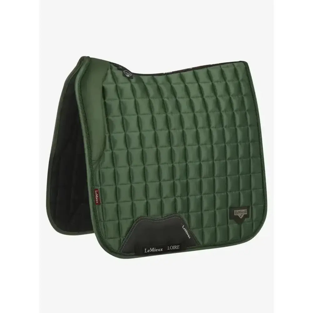 Lemieux Loire Memory Dressage Square Hunter Green-Dressage Saddle Pads-Lemieux-Large-Hunter Green-Horsey Shopping