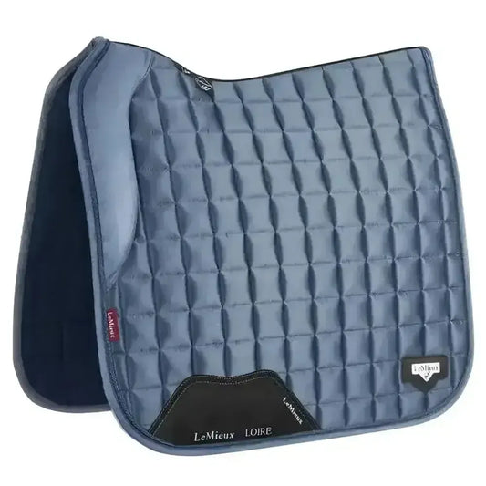 Lemieux Loire Memory Dressage Square Ice Blue-Dressage Saddle Pads-Lemieux-Iceblue-Large-Horsey Shopping