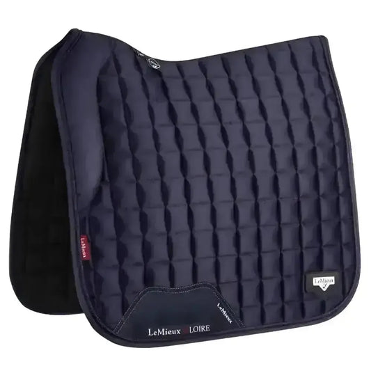 Lemieux Loire Memory Dressage Square Navy-Dressage Saddle Pads-Lemieux-Navy-Large-Horsey Shopping