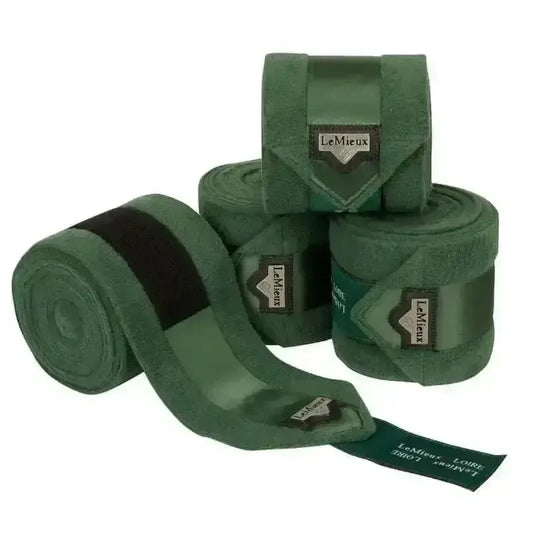 Lemieux Loire Polo Bandages Hunter Green-Leg Bandages-Lemieux-Hunter Green-Full (Set Of 4)-Horsey Shopping