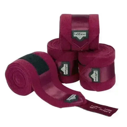 Lemieux Loire Polo Bandages Mulberry-Leg Bandages-Lemieux-Mulberry-Full (Set Of 4)-Horsey Shopping