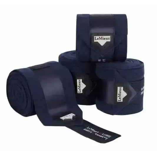 Lemieux Loire Polo Bandages Navy-Leg Bandages-Lemieux-Navy-Full (Set Of 4)-Horsey Shopping