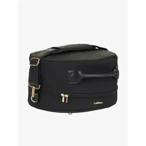 Lemieux Luxe Hat Box Black-Riding Hat Bags-Lemieux-Black-One Size-Horsey Shopping