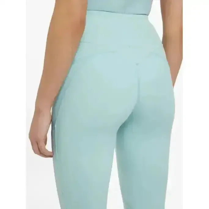 Lemieux Lydia Mesh Leggings Aqua-Riding Tights-Lemieux-Aqua-UK 6-Horsey Shopping