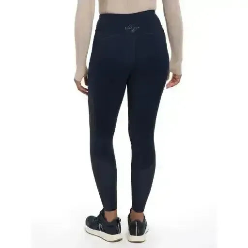 Lemieux Lydia Mesh Leggings Navy-Riding Tights-Lemieux-Navy-UK 6-Horsey Shopping