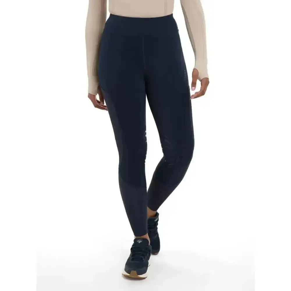 Lemieux Lydia Mesh Leggings Navy-Riding Tights-Lemieux-Navy-UK 6-Horsey Shopping