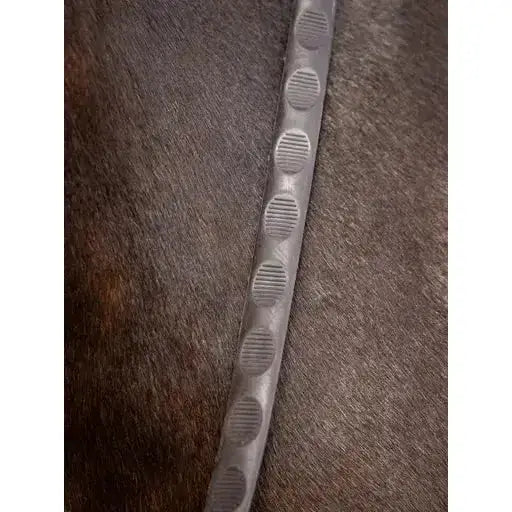 Lemieux Magna Grip Rubber Reins Brown/ Brass-Rubber Reins-Lemieux-Pony-Brown/Brass-Horsey Shopping