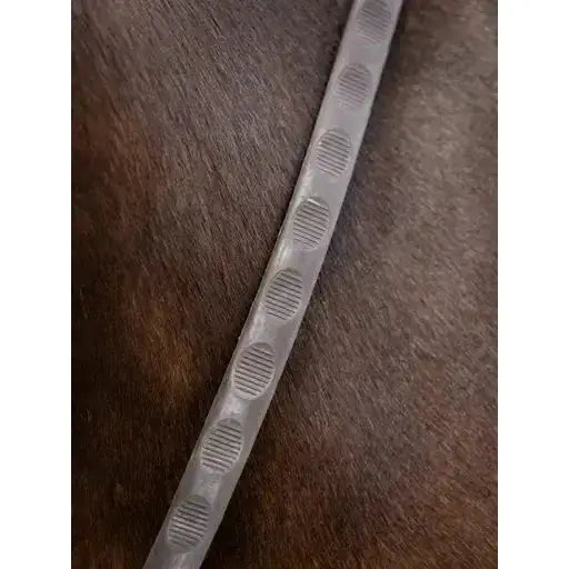 Lemieux Magna Grip Rubber Reins Havana/ Silver-Rubber Reins-Lemieux-Cob-Havana/Silver-Horsey Shopping