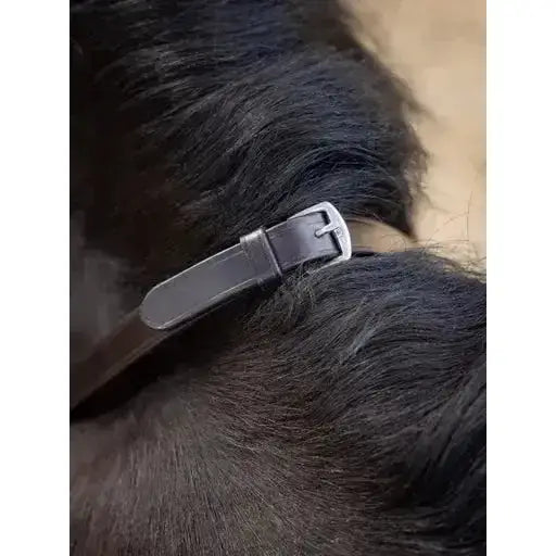 Lemieux Magna Grip Rubber Reins Havana/ Silver-Rubber Reins-Lemieux-Cob-Havana/Silver-Horsey Shopping