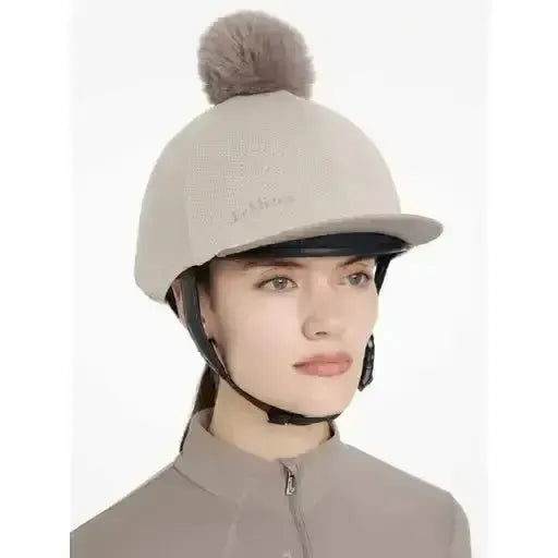 Lemieux Maria Mesh Hat Silk Almond-Hat Silks-Lemieux-Almond-Horsey Shopping