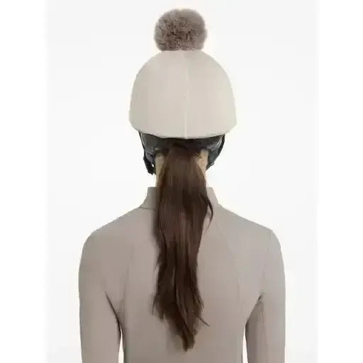 Lemieux Maria Mesh Hat Silk Almond-Hat Silks-Lemieux-Almond-Horsey Shopping