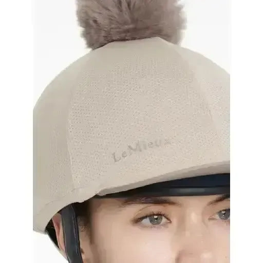 Lemieux Maria Mesh Hat Silk Almond-Hat Silks-Lemieux-Almond-Horsey Shopping