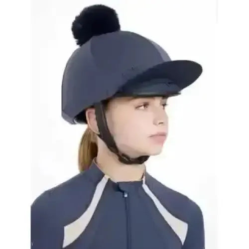 Lemieux Maria Mesh Hat Silk Dusk Blue-Hat Silks-Lemieux-Dusk Blue-Horsey Shopping