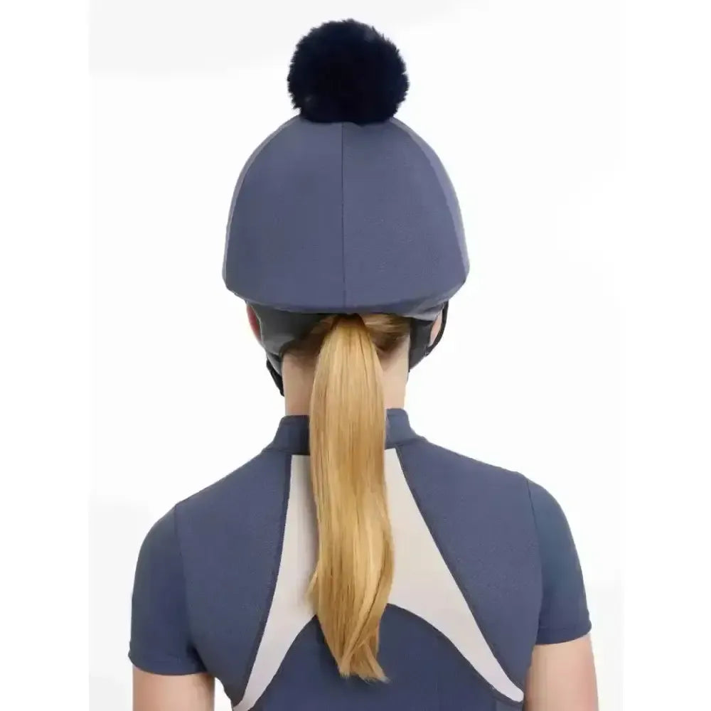Lemieux Maria Mesh Hat Silk Dusk Blue-Hat Silks-Lemieux-Dusk Blue-Horsey Shopping